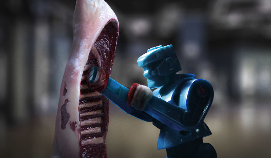 Friendly Vengeance Takes A Swing At Injustice With Rock 'em Sock 'em Robots In "Ko Bots" For L.a. Kitchen