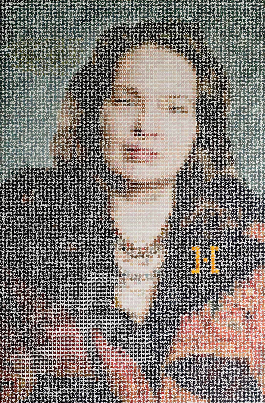 Hand-Painted Pixel Portraits