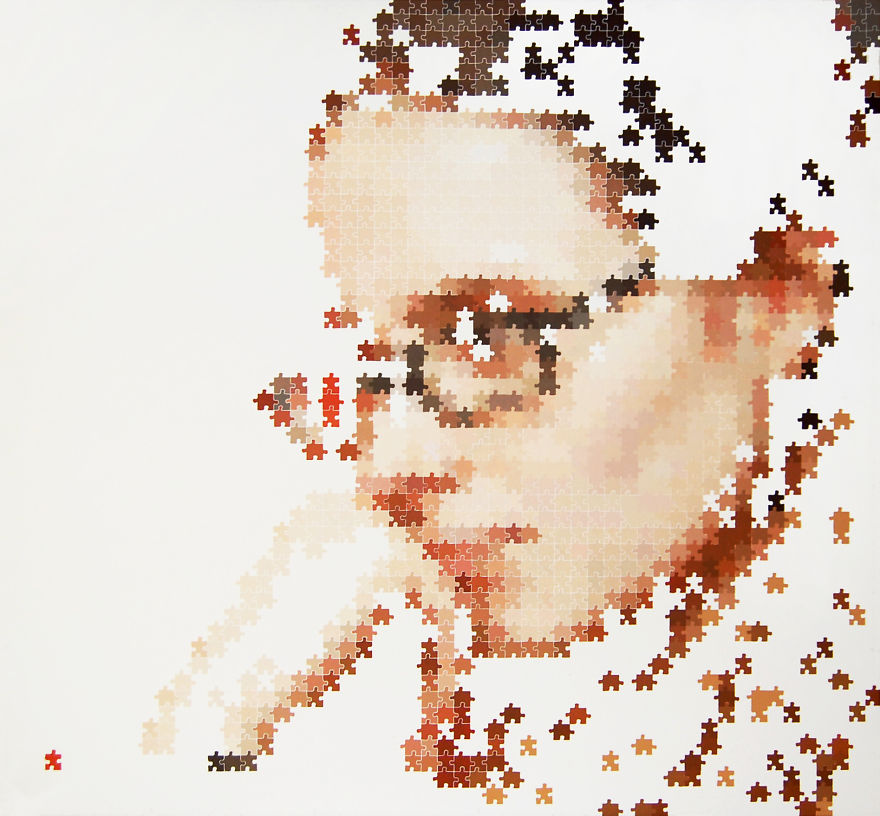 Hand-Painted Pixel Portraits
