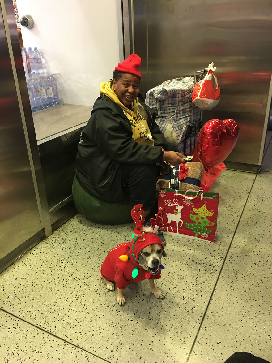 How A Rescue Dog Is Giving Joy To The Homeless In Nyc