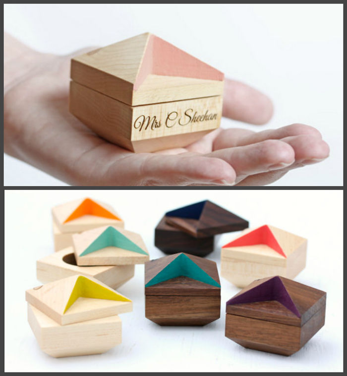 I Chose Different Handmade Ring Boxes To Show Various Engagement Ideas