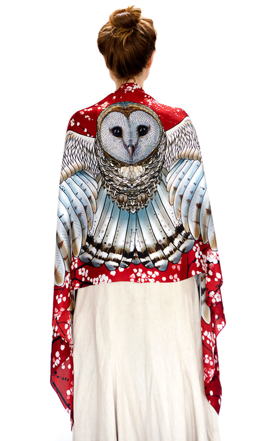 I Hand-Draw Owl Scarves That Will Give You Wings