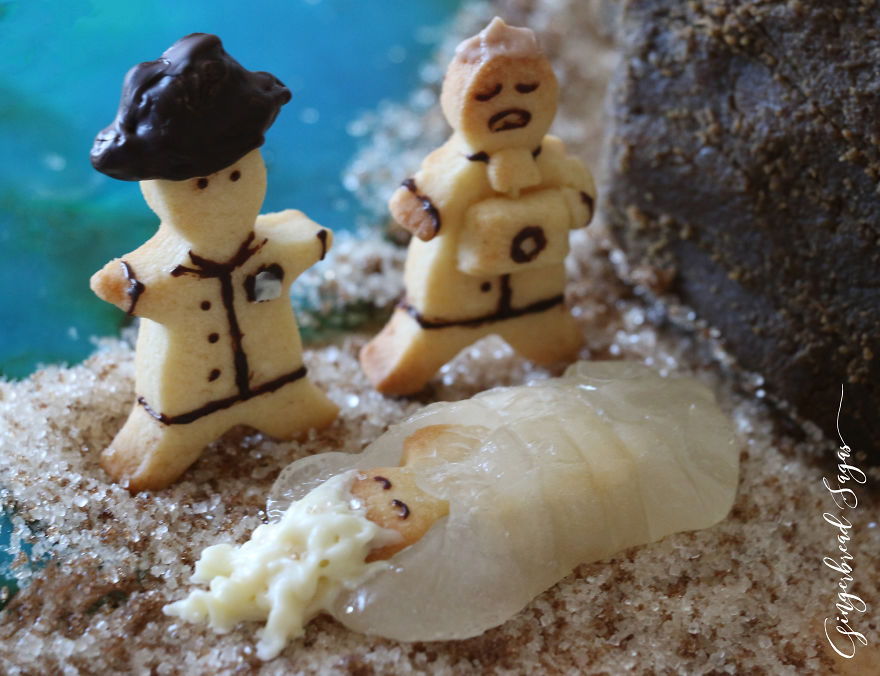 I Recreate Iconic Scenes In Gingerbread
