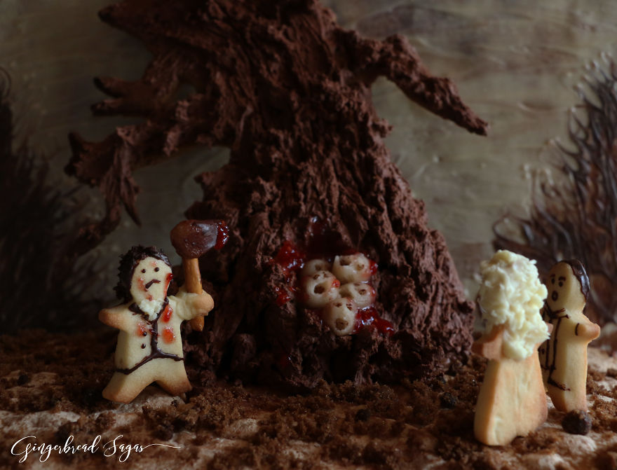 I Recreate Iconic Scenes In Gingerbread