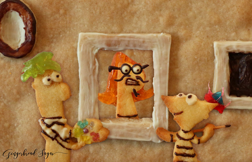 I Recreate Iconic Scenes In Gingerbread