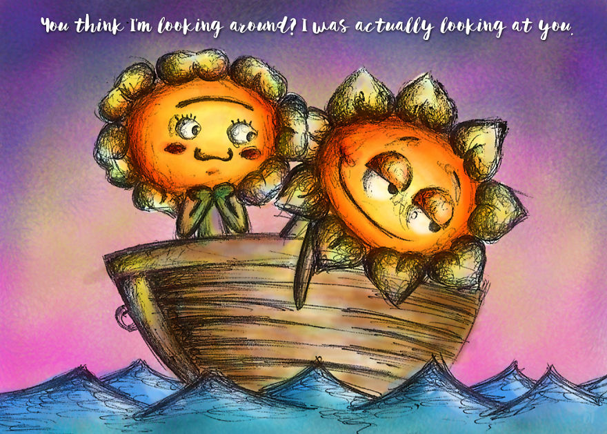 I Spent 2 Years Making Our Love Story Through Sunflowers