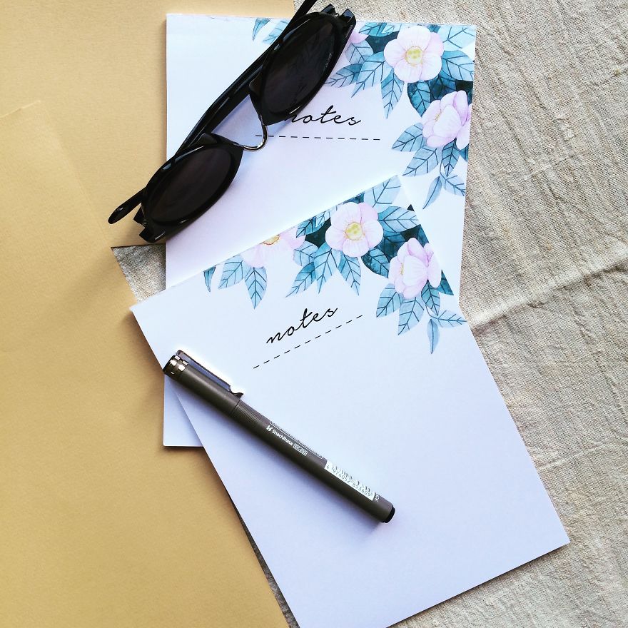 Floral Notepads
