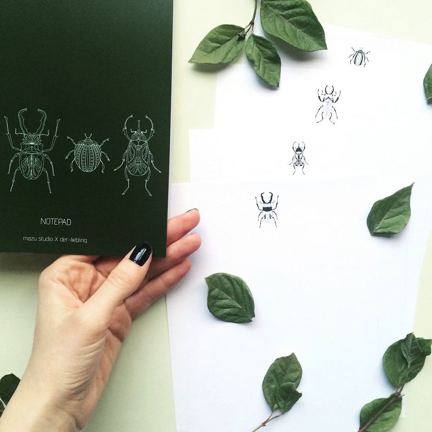 Beetle Notepad With Inner Pages