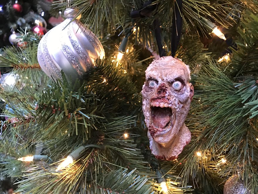 I Hand-Sculpt These Creepy Christmas Ornaments