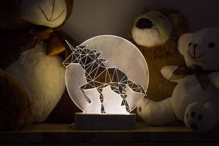 Unicorn Lamp, Full Moon Collection