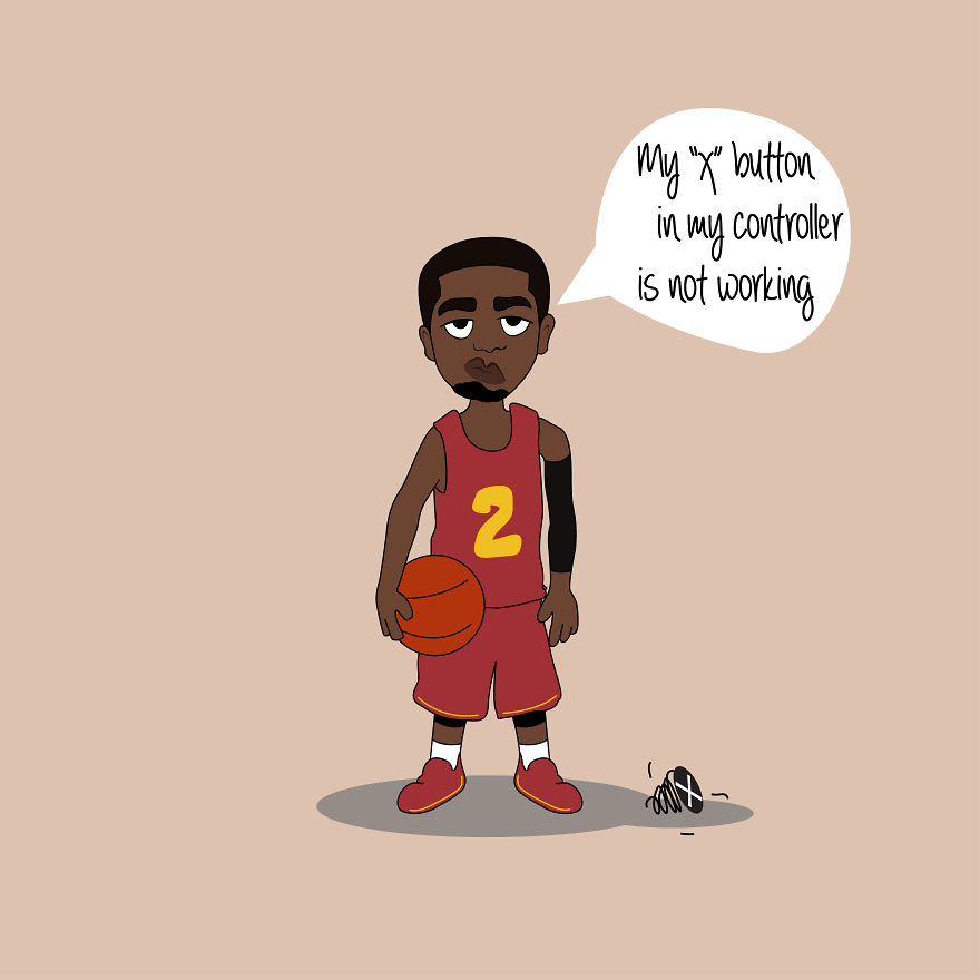 I Make Funny Illustrations With Nba Stars