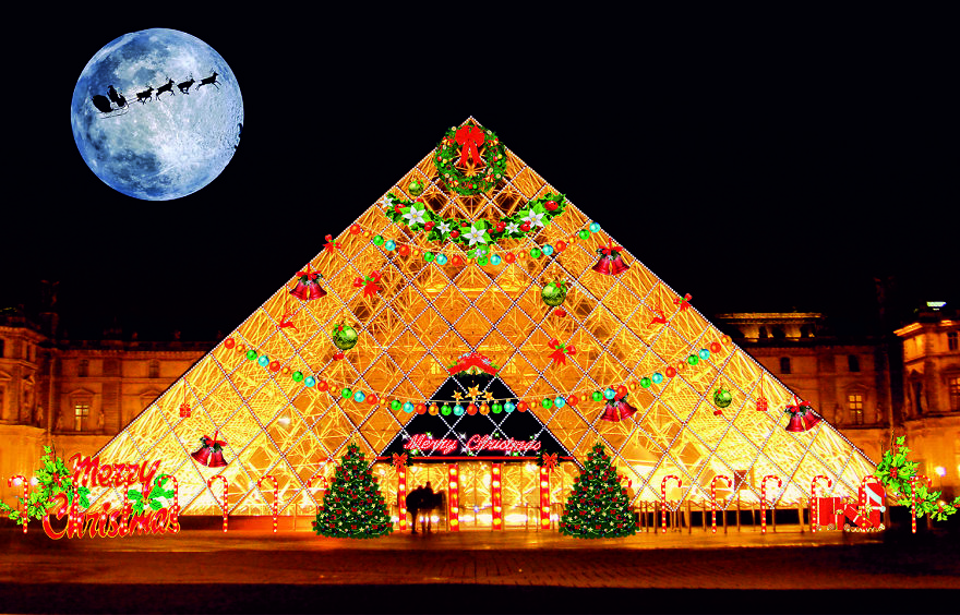 If Famous Landmarks Were Decorated For The Festive Holidays