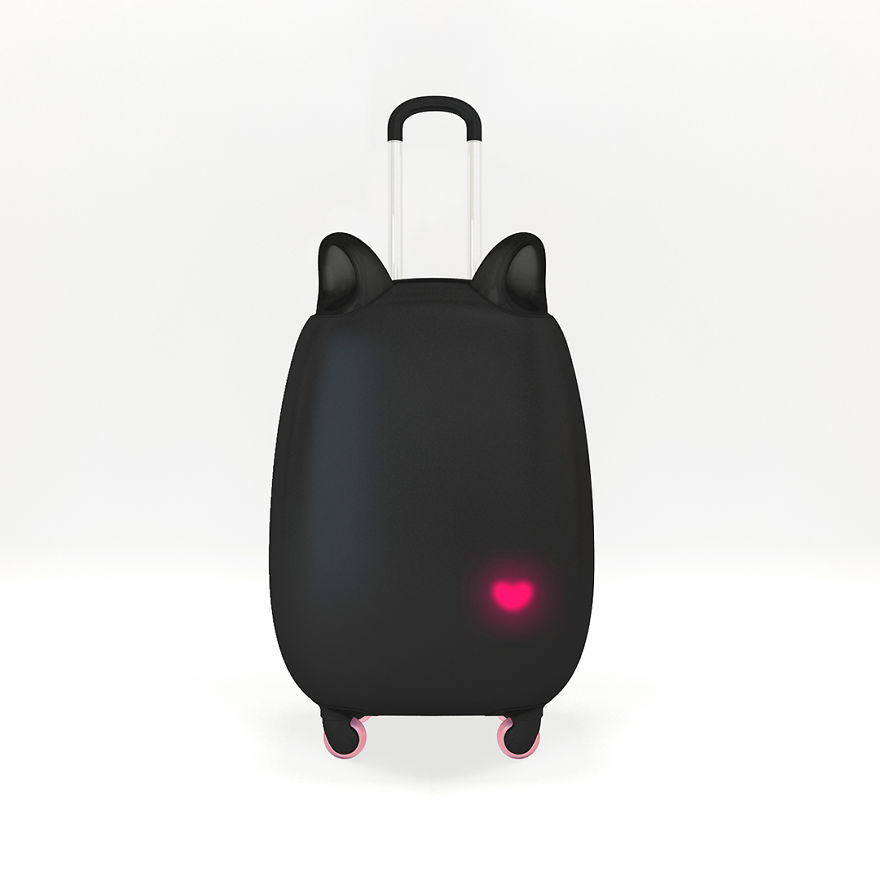 Oh Meow God! This Cutest Suitcase Has Ears That Move!