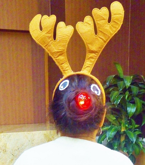 Rudolph And Blinking Red Nose