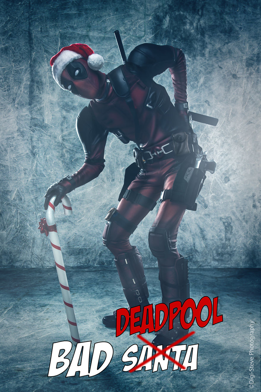 Photographer Creates Ultimate Deadpool Christmas Cards