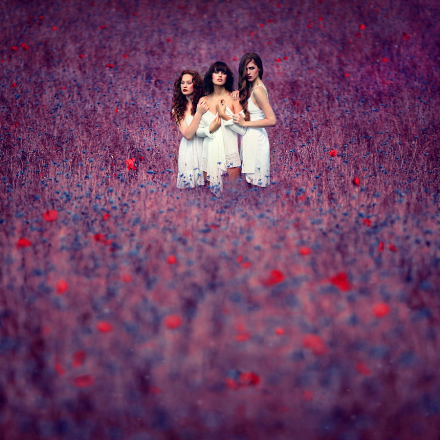 I Photograph 'Mermaids' In The Ocean Of Flowers