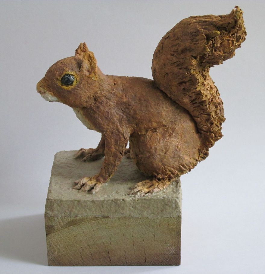 I Create Solid Recycled Cardboard Paper Sculptures