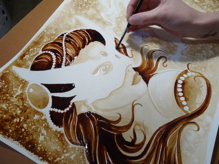 The Magic Of Coffee Painting
