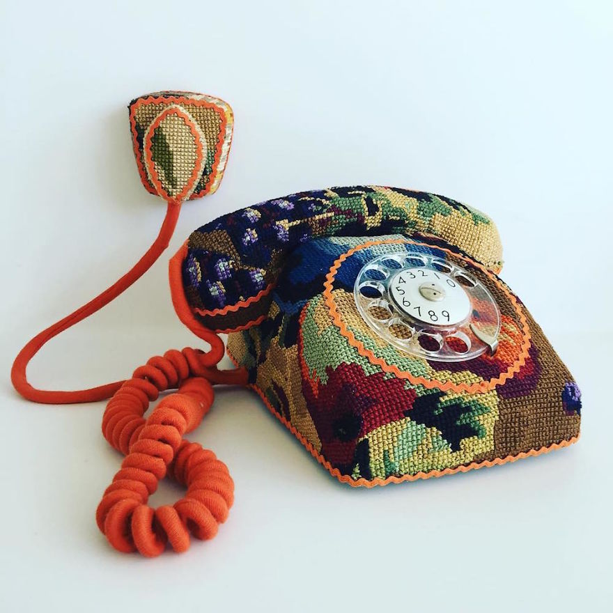 Cross-Stitched Household Objects And Appliances By Ulla Stina Wikander
