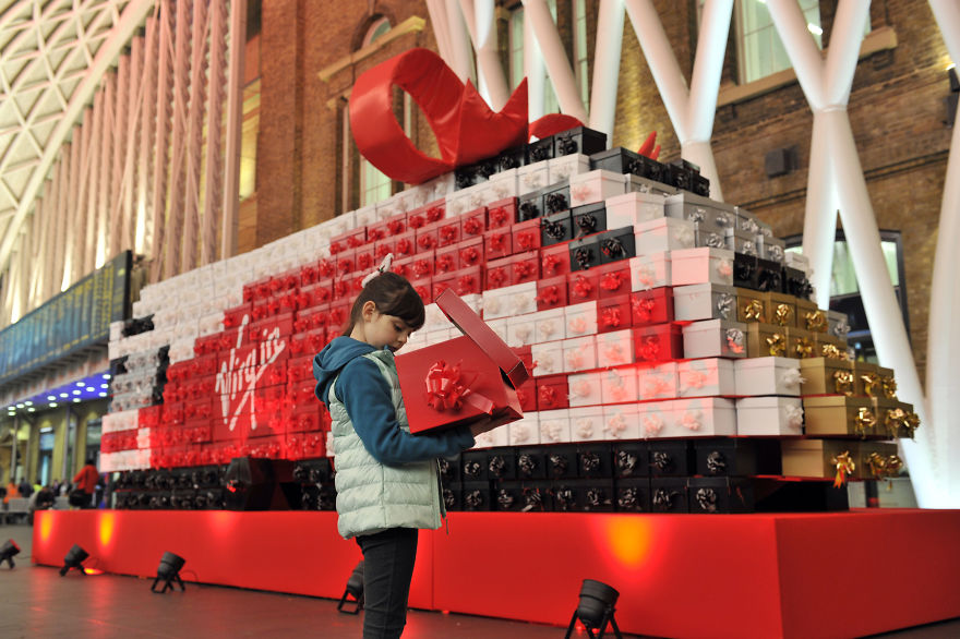 Virgin Trains Spreads The Christmas Cheer With Train Made Of 1,000 Presents