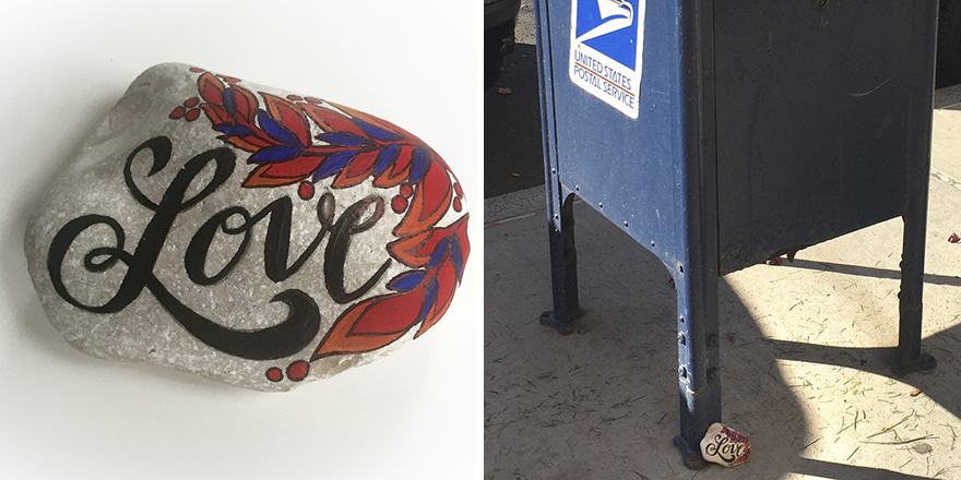 A Bit Of Love Left At USPS Mailbox In Brooklyn, New York