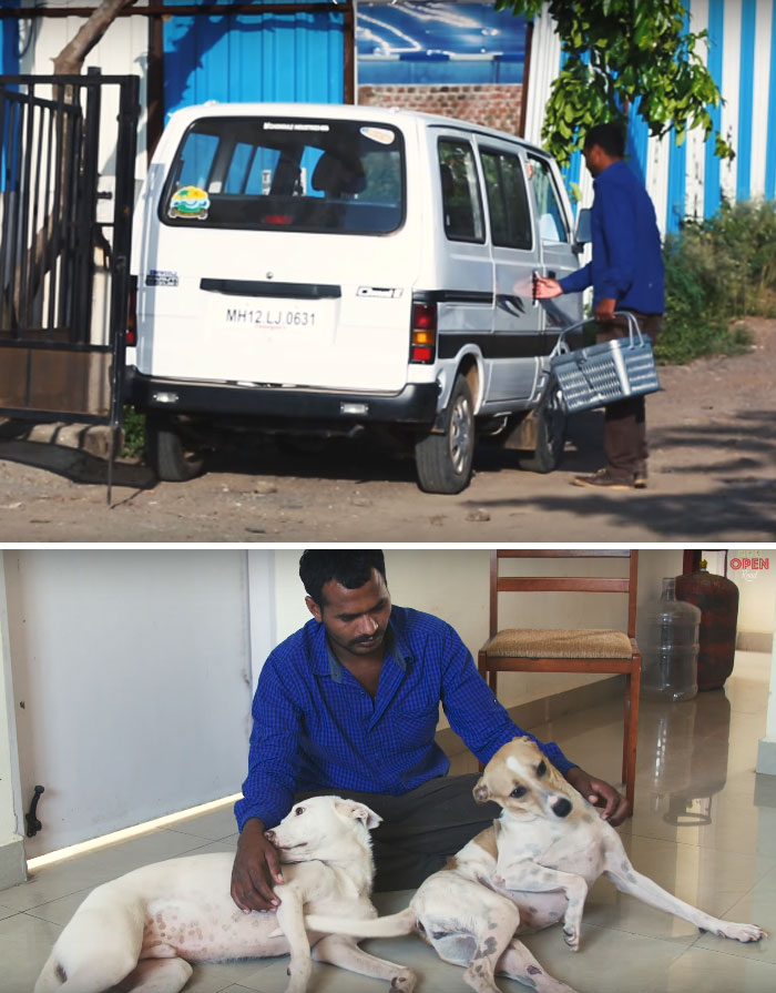 Man Saves Up Money For Over A Decade To Buy An Ambulance And Help Stray Animals In His City