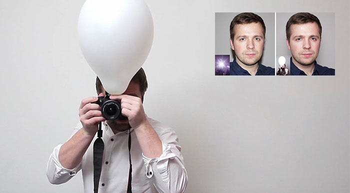 Using A Balloon Lets You Take Better Pop-Up Flash Photos, And The Difference Is Amazing