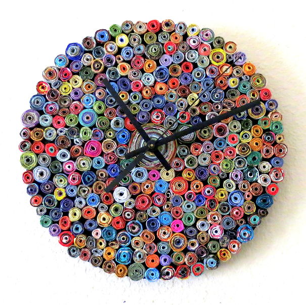 I Make These Eco-Friendly Wall Clocks From Paper And Records! I Make These Eco-Friendly Wall Clocks From Paper And Records!