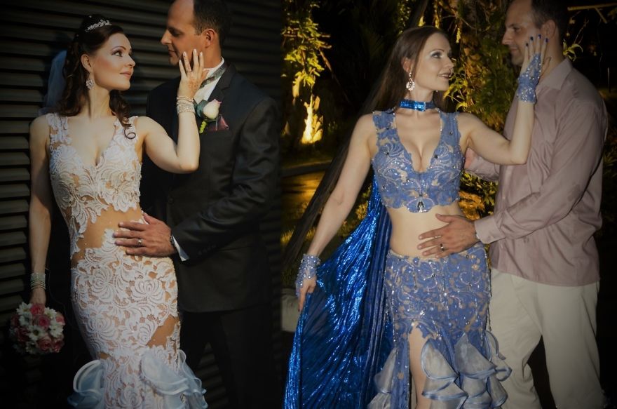 Wedding Dress Gets Second Life As Bellydance Costume