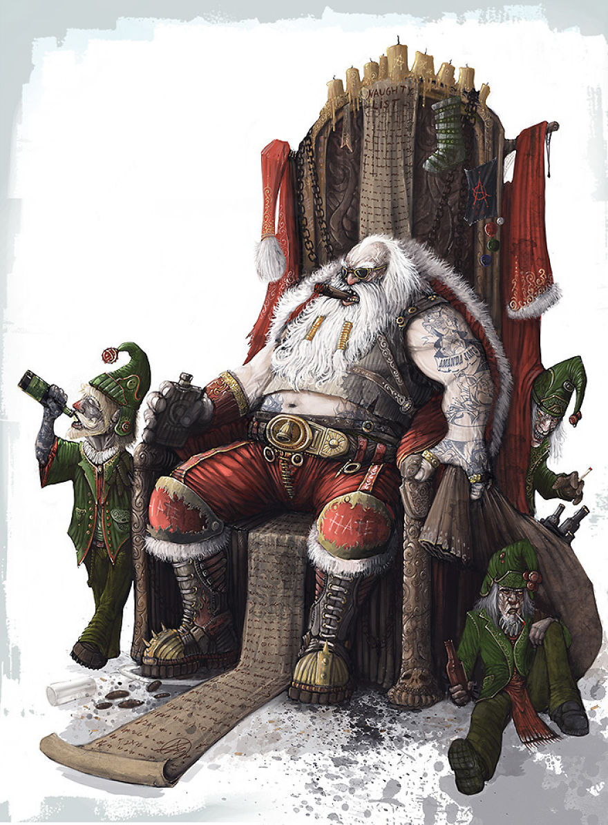 The Best (and Weirdest) Santa Fan Art On The Internet The Best (and Weirdest) Santa Fan Art On The Internet