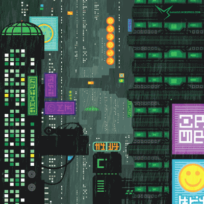 I Spent A Week Creating These Awesome Cyberpunk Animated Illustrations!