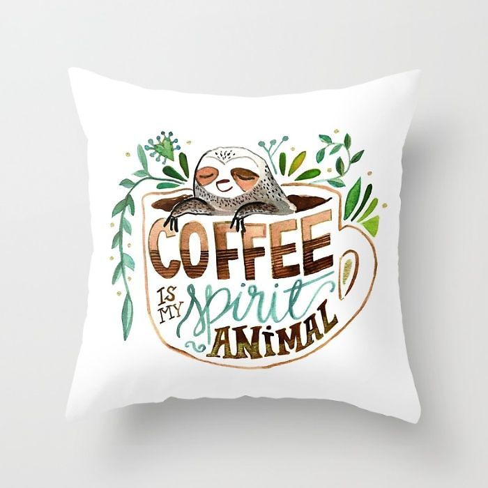 Coffee Quote Pillow Case