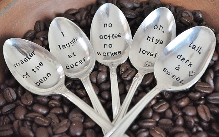 Hand Stamped Coffee Spoons