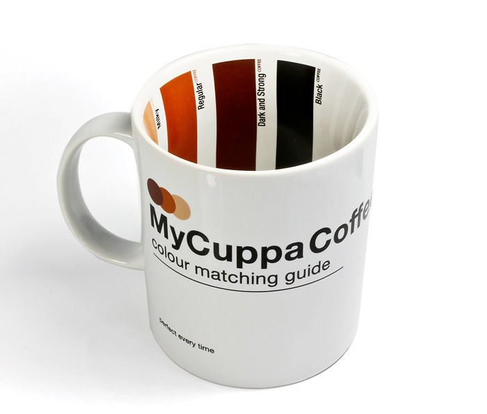 Coffee Mug With Colour Matching Guide