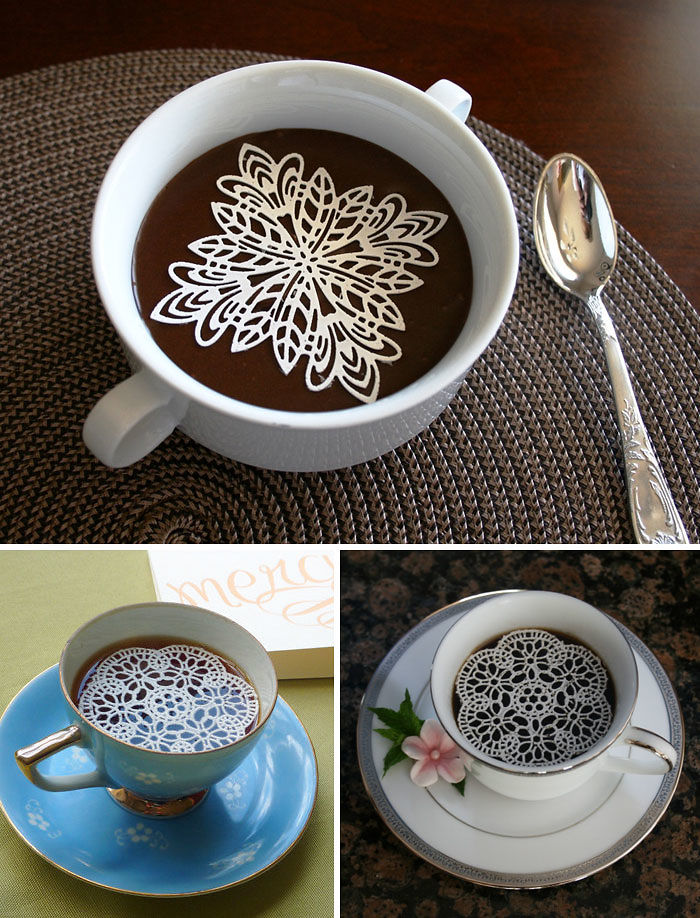 Edible Sugar Doilies For The Prettiest Cup Of Coffee