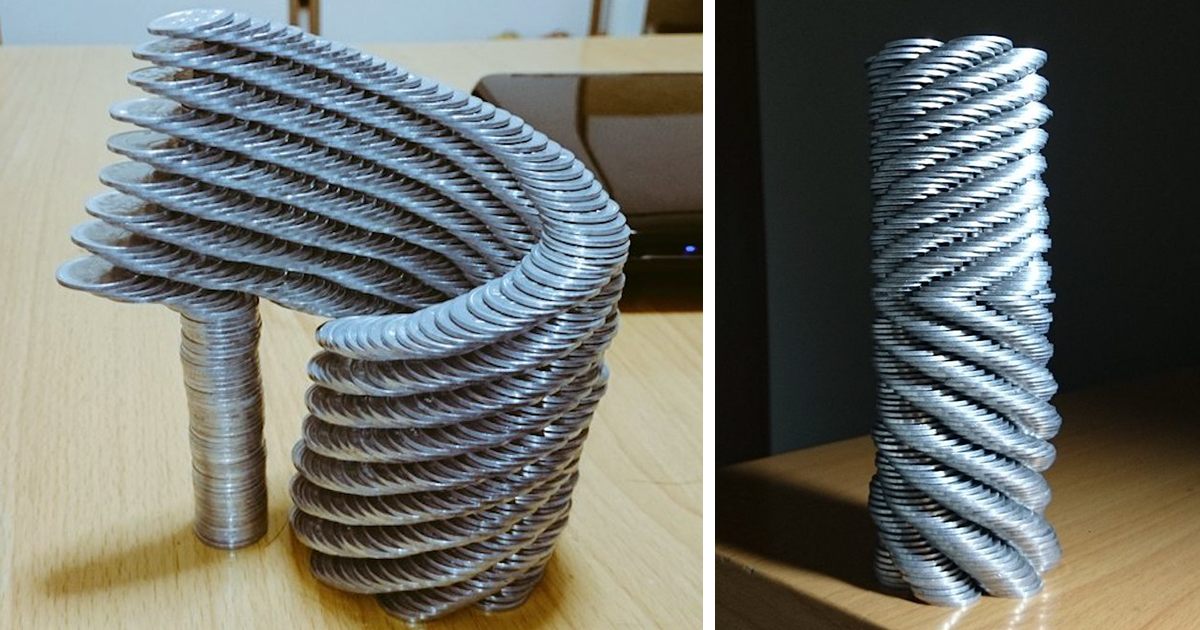 This Japanese Guy’s Coin Stacking Skills Almost Defy Gravity