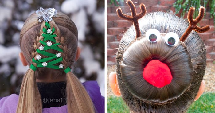 62 Of The Most Creative Christmas Hairstyles Ever | Bored Panda
