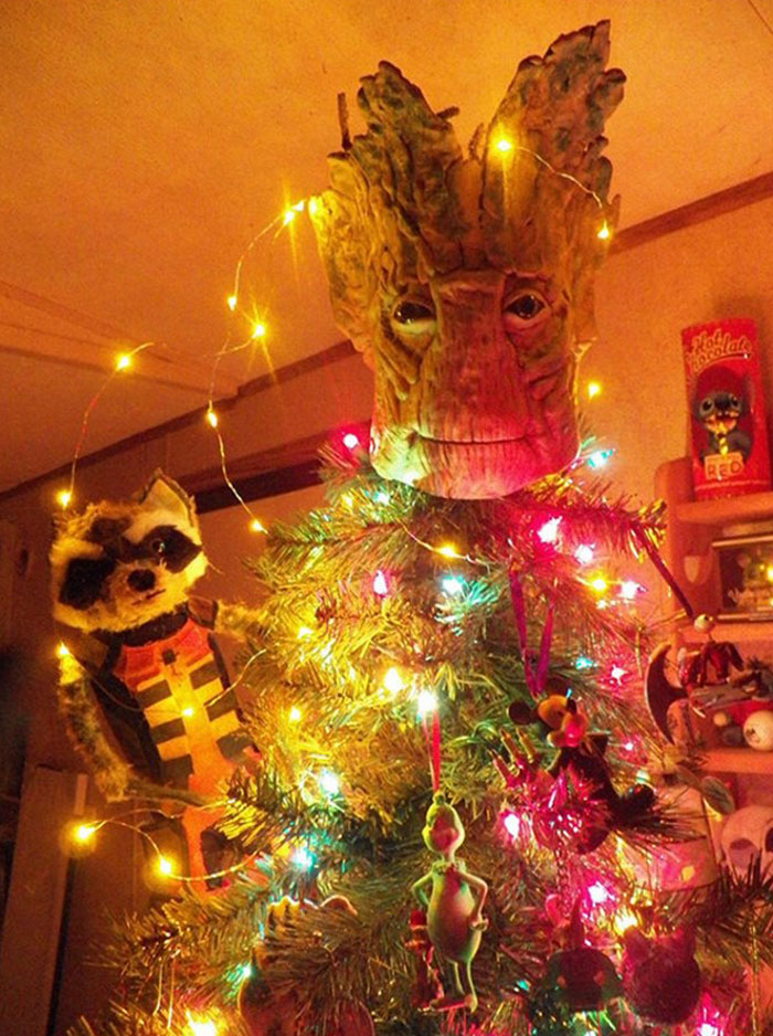 Groot Head Christmas Tree Topper