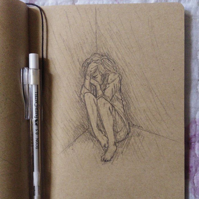 Depression drawing by NinoGirl on DeviantArt
