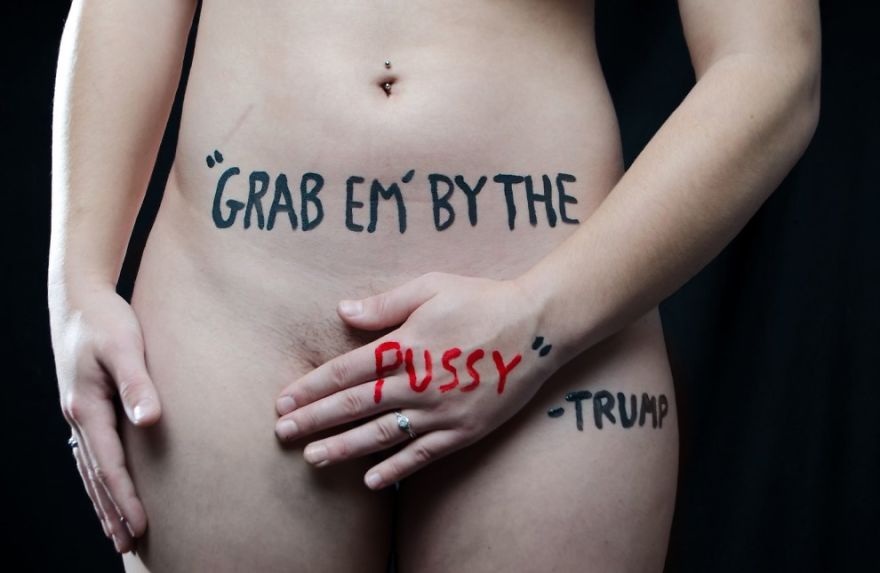 18 Y/O Student Creates Powerful Photo Series Using Trump’s Quotes About Women (NSFW)