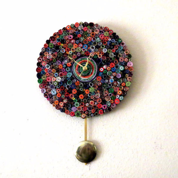 I Make These Eco-Friendly Wall Clocks From Paper And Records! I Make These Eco-Friendly Wall Clocks From Paper And Records!