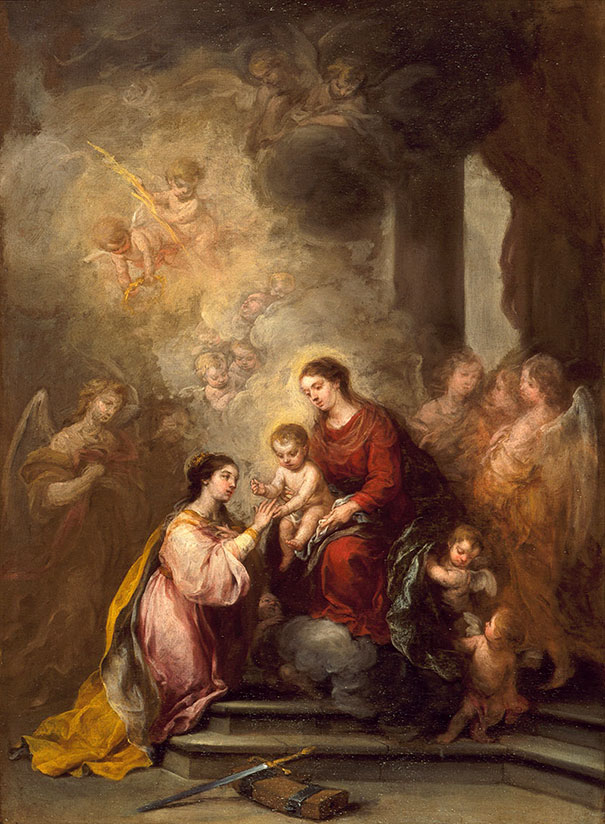 Bartolome Esteban Murillo: The Mystic Marriage Of Saint Catherine (1682)