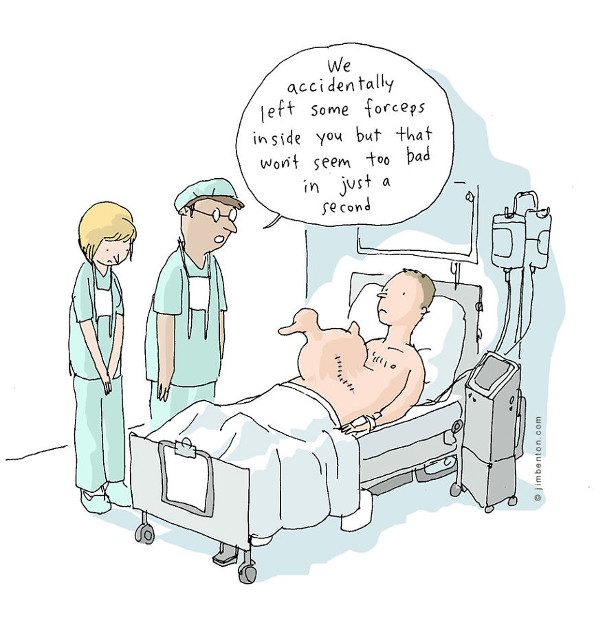 Like Going To The Doctor? Me Neither. Here Are 7 Cartoons I Drew About It.