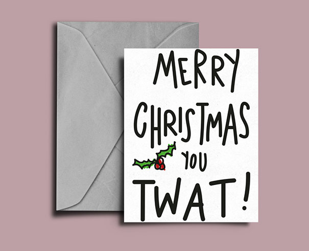 Inappropriate Funny Christmas Card