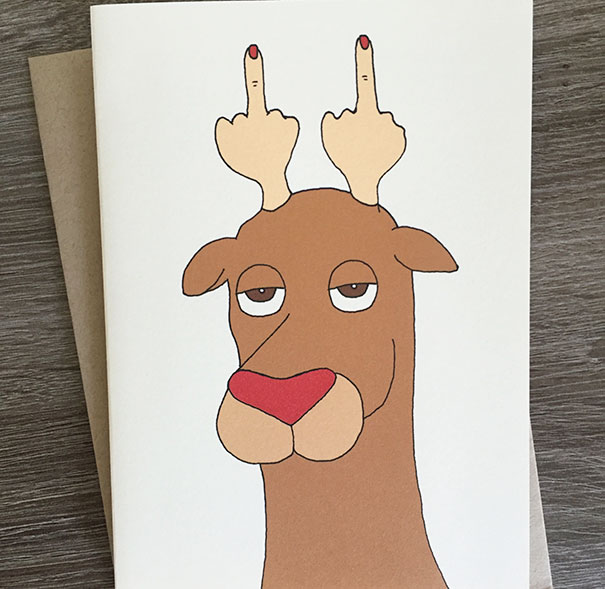 15 Divertidas tarjetas navideñas muy maleducadas para personas con un sentido del humor retorcido