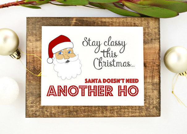 I Dont Give A Shit Q6 Funny Christmas Card Have A Very Merry Christmas Or Dont