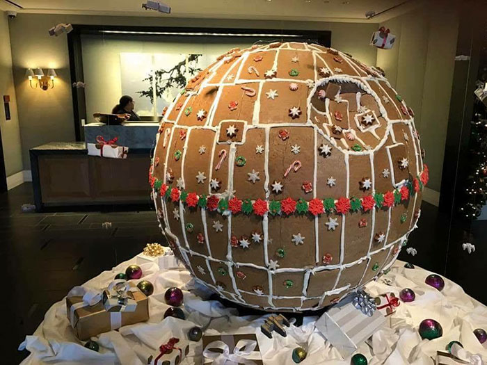 "Fully Operational" Gingerbread Death Star Is Taking Gingerbread House Game To The Next Level