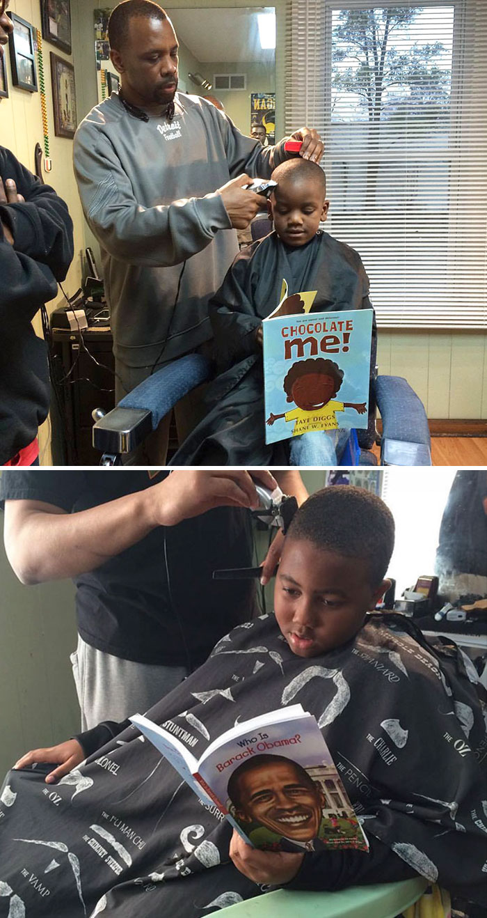 This Barbershop Will Return Money To Kids On One Condition – If They Read Out Loud