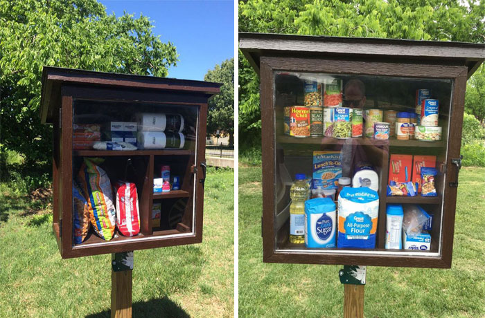 Woman Built Little Street Pantry Where People Can Leave Products For Those In Need