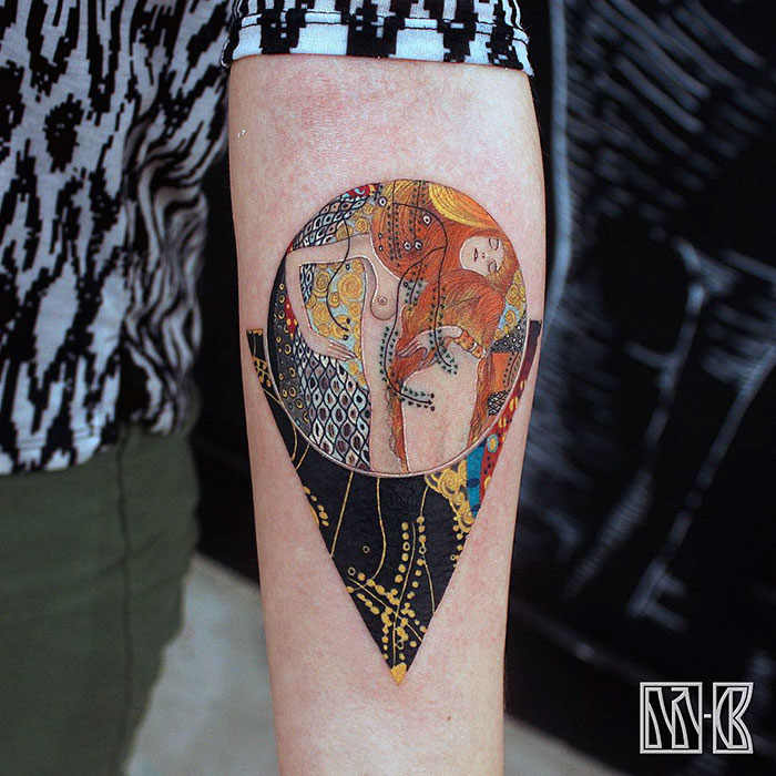 Gustav Klimt Tattoo